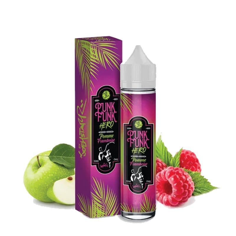 PUNK FUNK HERO Pomme Framboise - E-liquide 50ml-0 mg-VAPEVO