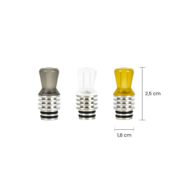 REEWAPE RS338 - Drip Tips 510 Concave Droit-VAPEVO