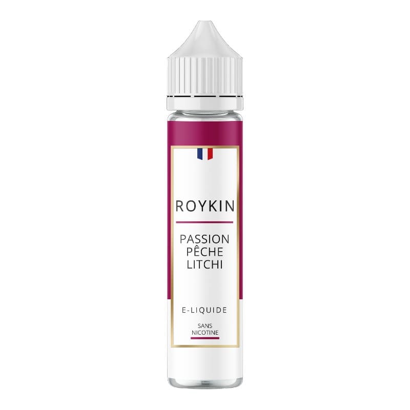 ROYKIN Passion Pêche Litchi - E-liquide 50ml-0 mg-VAPEVO