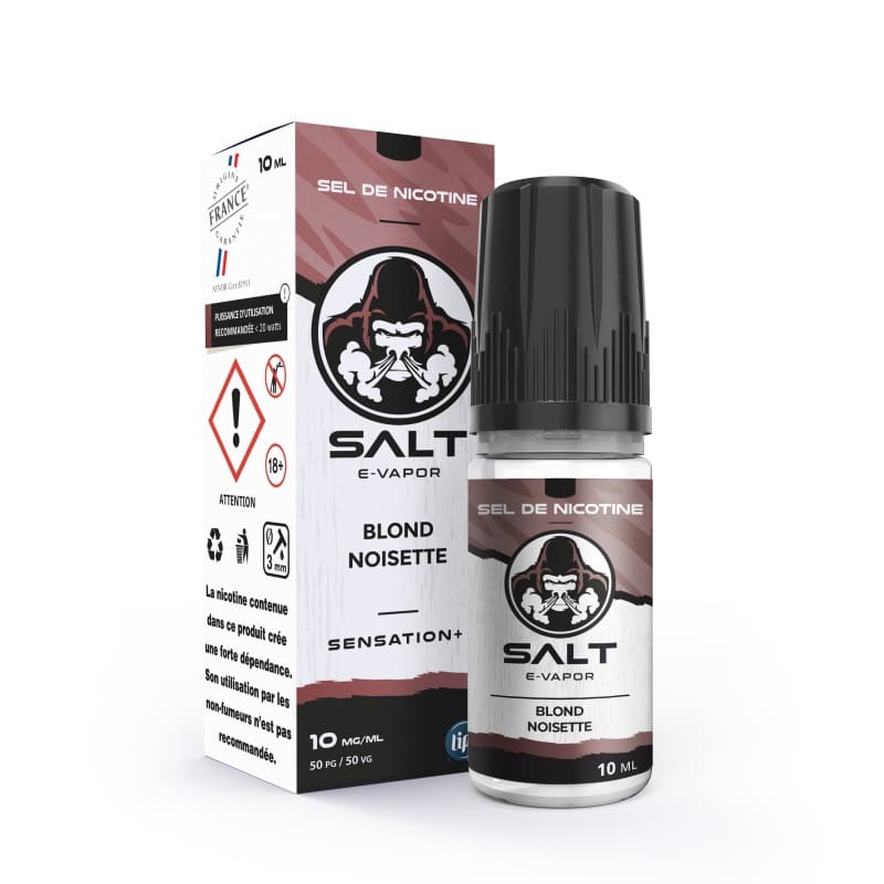 SALT E-VAPOR Blond Noisette - Sel de nicotine 10ml-10 mg-VAPEVO