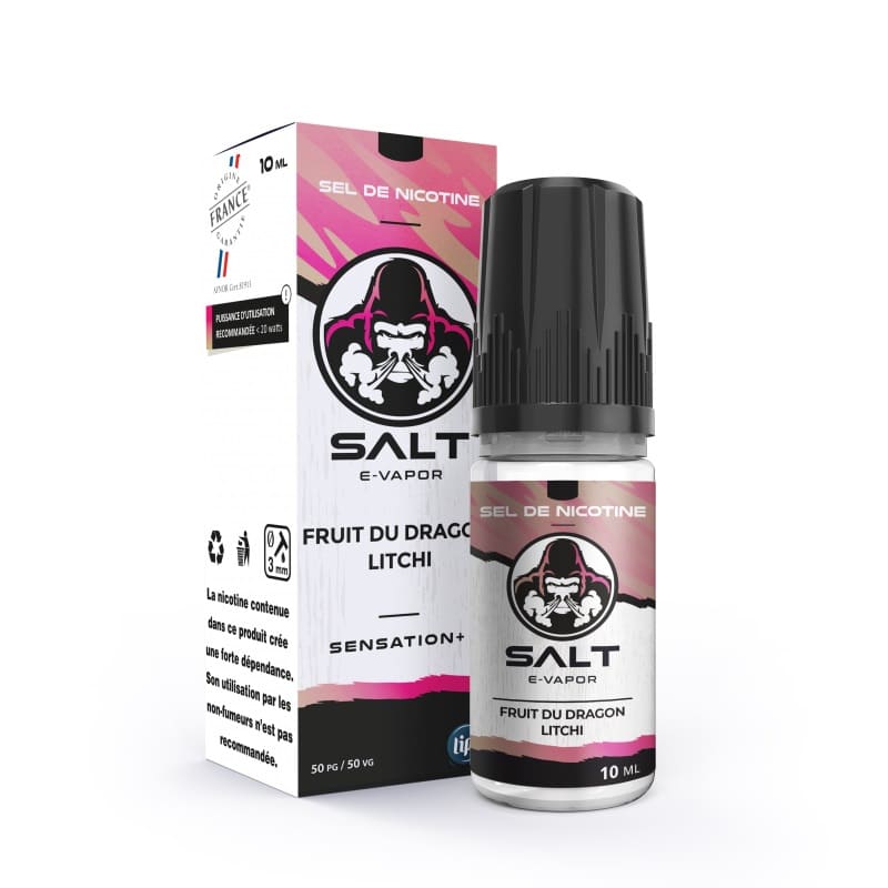 SALT E-VAPOR Fruit du Dragon Litchi - Sel de nicotine 10ml-10 mg-VAPEVO