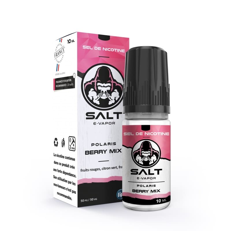 SALT E-VAPOR Polaris Berry Mix - Sel de nicotine 10ml-10 mg-VAPEVO