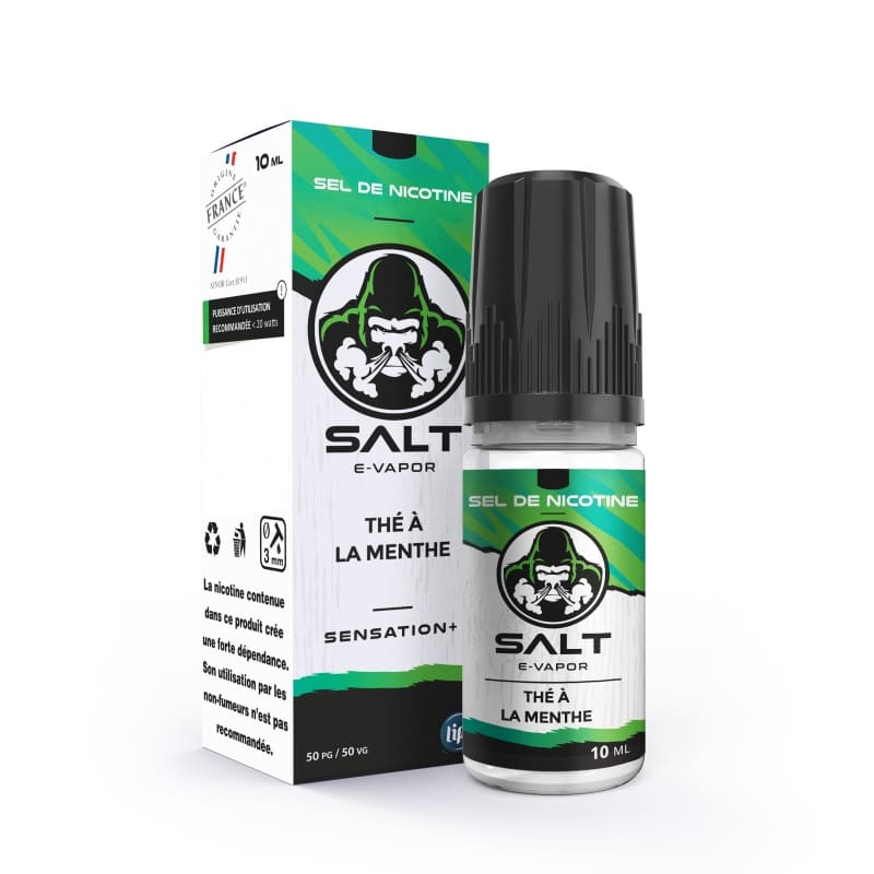 SALT E-VAPOR Thé à la Menthe - Sel de nicotine 10ml-VAPEVO