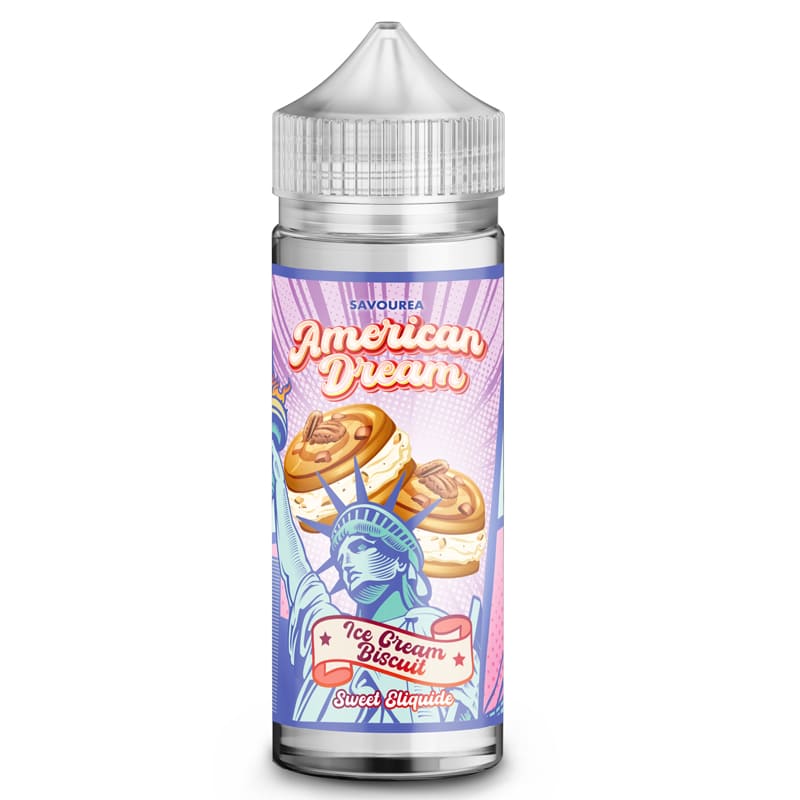 SAVOUREA American Dream Ice Cream Biscuit - E-liquide 50ml/100ml-0 mg-100 ml-VAPEVO