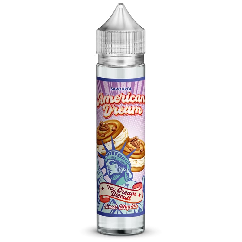 SAVOUREA American Dream Ice Cream Biscuit - E-liquide 50ml/100ml-0 mg-50 ml-VAPEVO