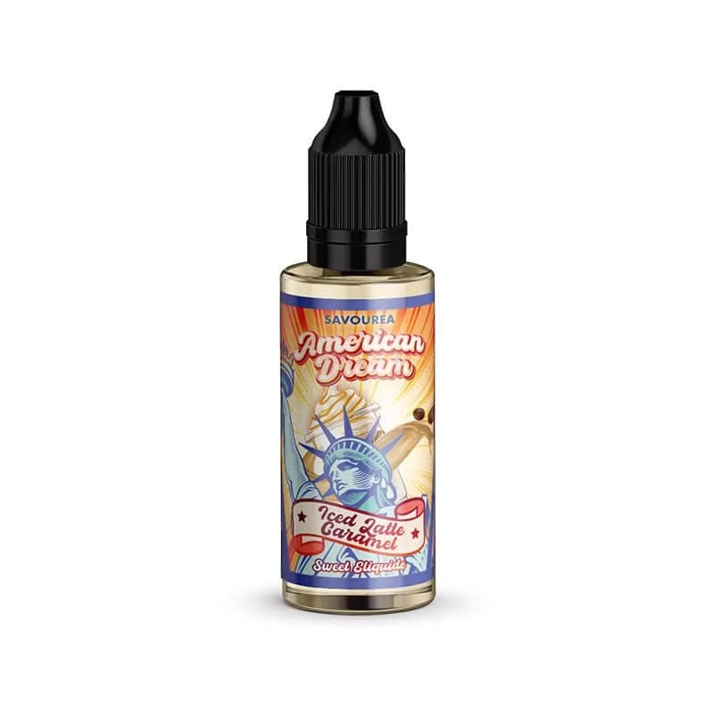 SAVOUREA American Dream Iced Latte Caramel - Arôme Concentré 30ml-VAPEVO