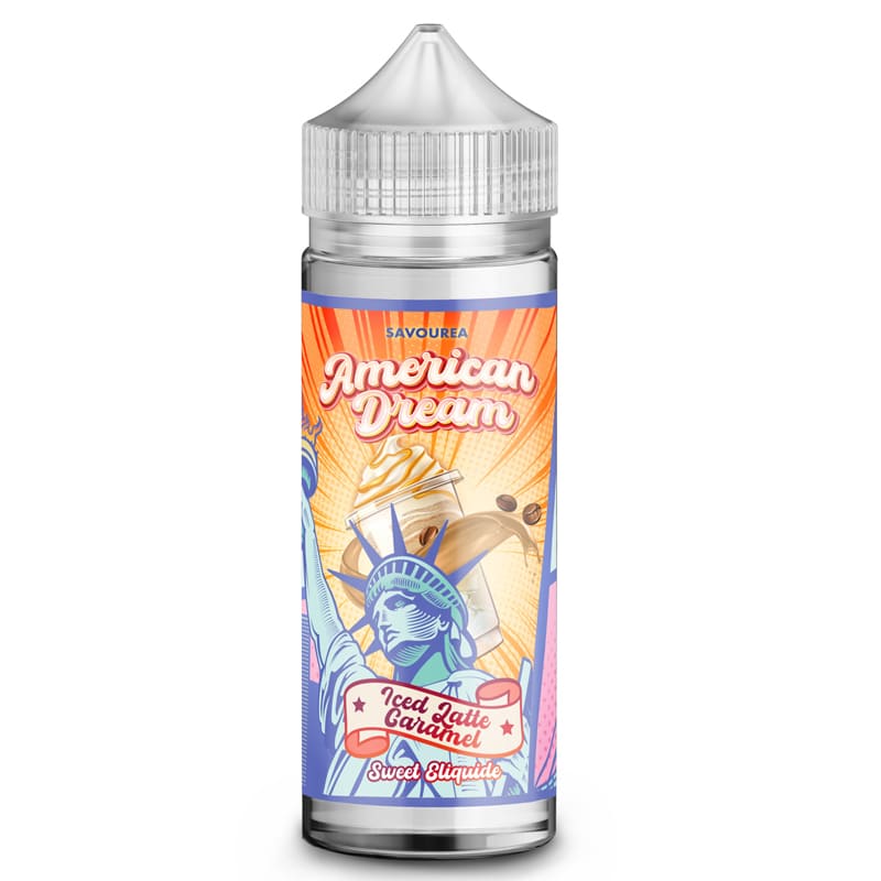 SAVOUREA American Dream Iced Latte Caramel - E-liquide 50ml/100ml-0 mg-100 ml-VAPEVO