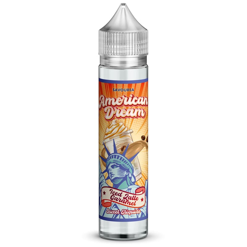 SAVOUREA American Dream Iced Latte Caramel - E-liquide 50ml/100ml-0 mg-50 ml-VAPEVO