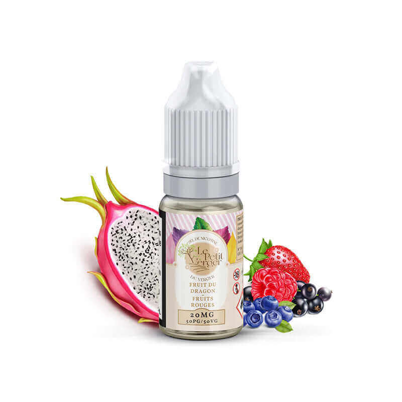 SAVOUREA Le Petit Verger Fruit du Dragon & Fruits Rouges - E-liquide 10ml-20 mg (Sel de nicotine)-VAPEVO