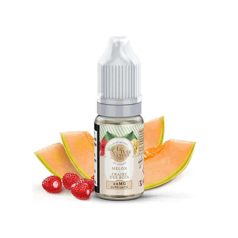 SAVOUREA Le Petit Verger Melon & Fraise des Bois - E-liquide 10ml-20 mg (Sel de nicotine)-VAPEVO