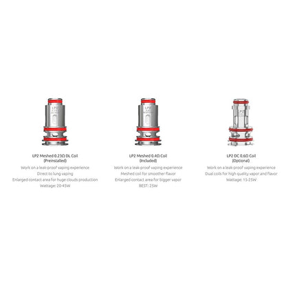 SMOKTECH LP2 - Pack de 5 Résistances-VAPEVO