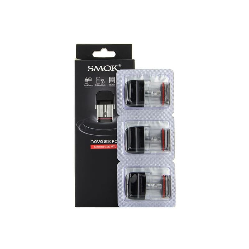 SMOKTECH Novo 2X - Pack de 3 Cartouches Pod 2ml-0.8 ohm-VAPEVO