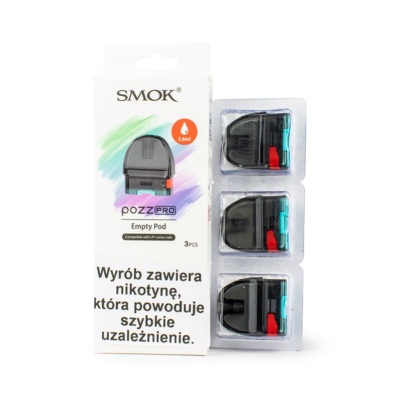 SMOKTECH Pozz Pro - Pack de 3 Cartouches Pod 2.6ml-VAPEVO