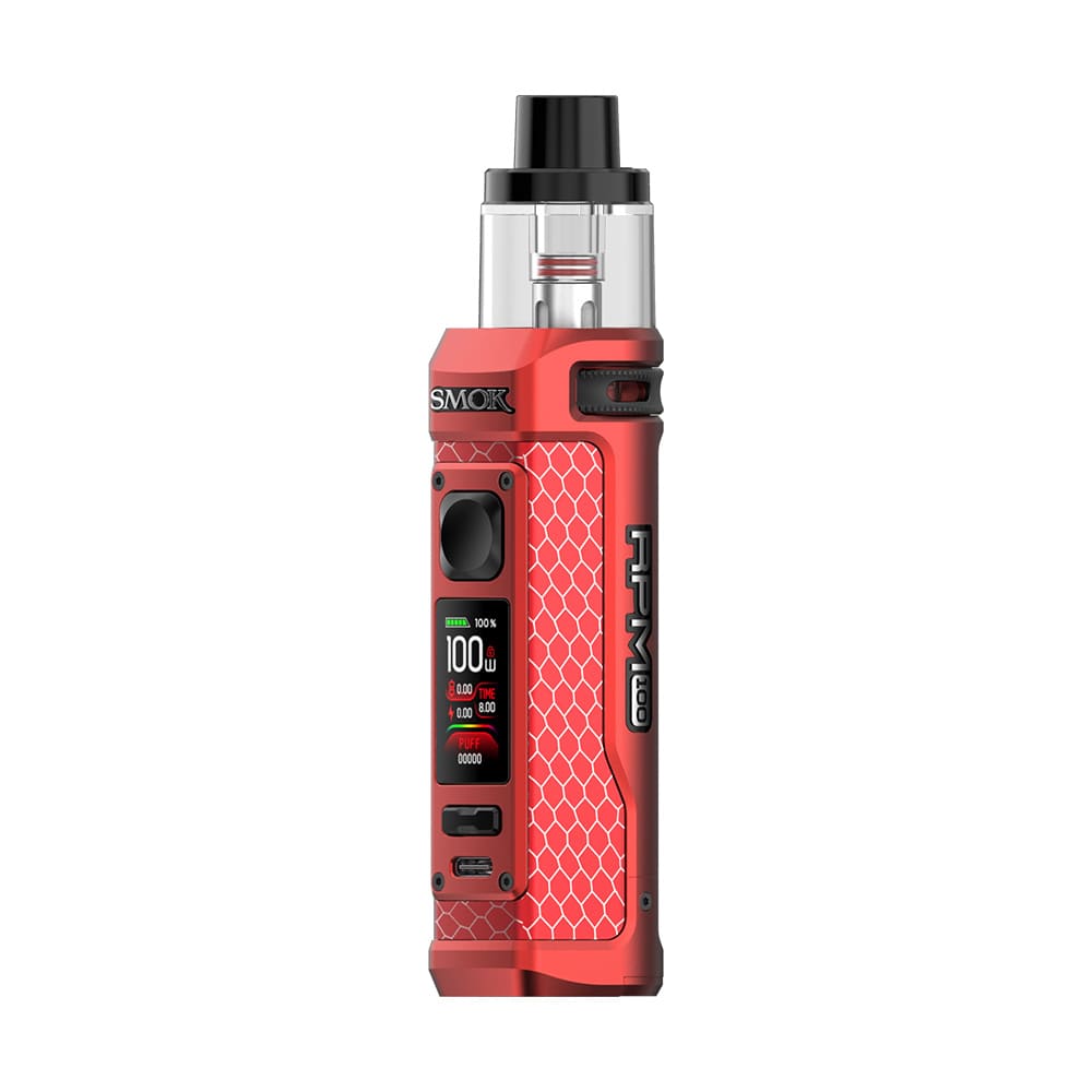 SMOKTECH RPM 100 - Kit E-Cigarette 100W 6ml-Matte Red-VAPEVO