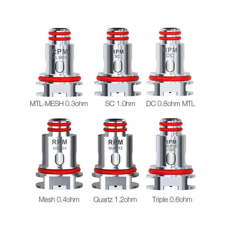 SMOKTECH RPM - Pack de 5 Résistances-VAPEVO