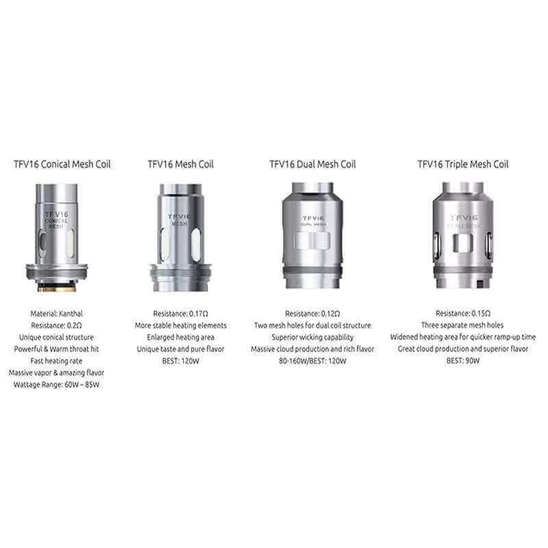 SMOKTECH TFV16 - Pack de 3 Résistances-Conical Mesh 0.2 ohm-VAPEVO