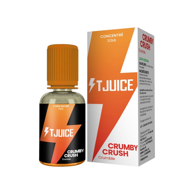 T-JUICE Crumby Crush - Arôme Concentré 30ml-VAPEVO