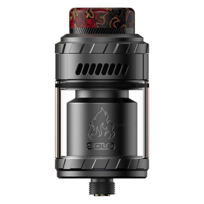 THC X MIKE VAPES Blaze Solo RTA - Atomiseur Reconstructible 5.5ml 25mm-Gun Metal-VAPEVO