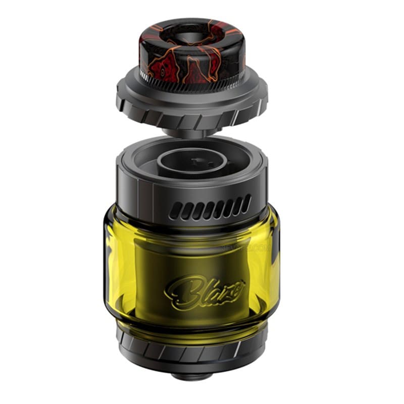 THC X MIKE VAPES Blaze Solo RTA - Atomiseur Reconstructible 5.5ml 25mm-Matte Black-VAPEVO