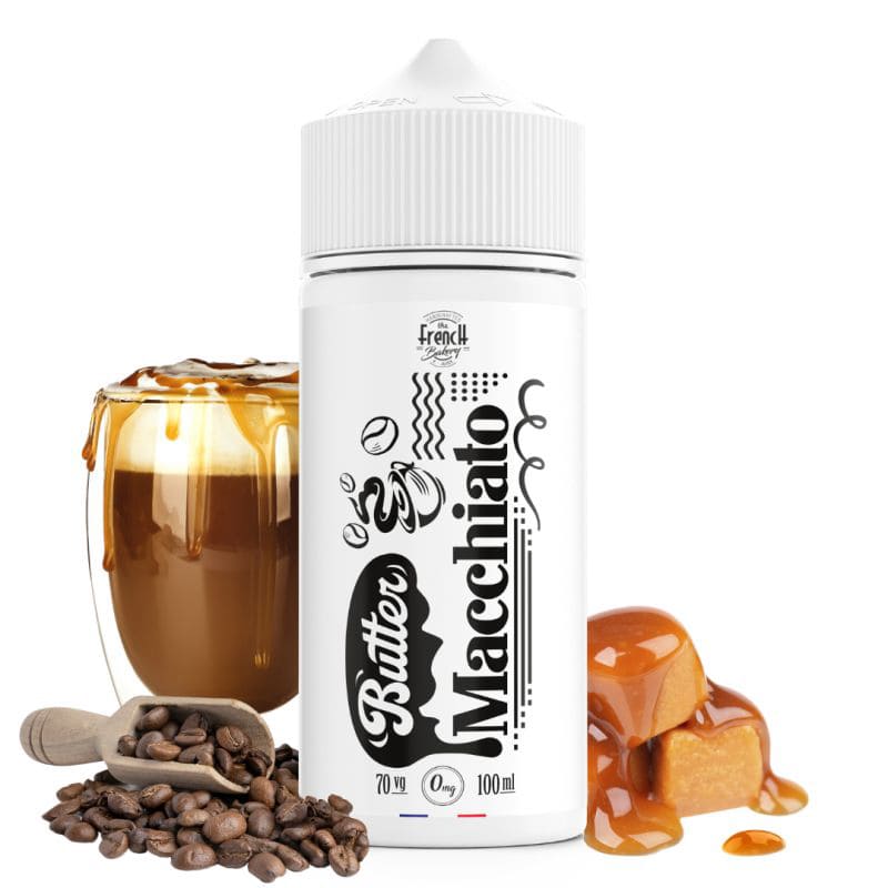 THE FRENCH BAKERY Butter Macchiato - E-liquide 100ml-0 mg-VAPEVO