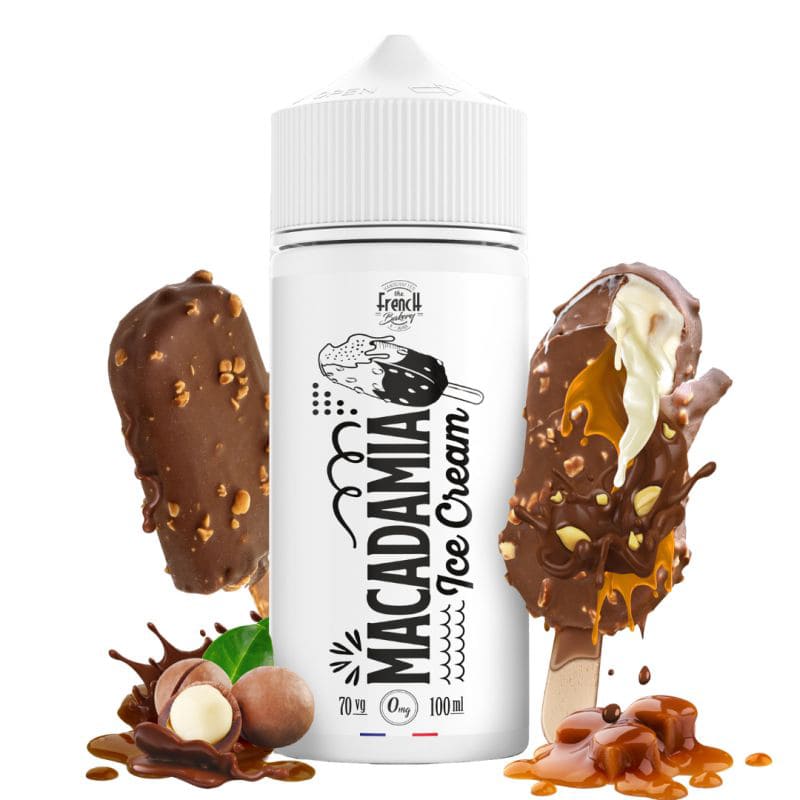 THE FRENCH BAKERY Macadamia Ice Cream - E-liquide 100ml-0 mg-VAPEVO