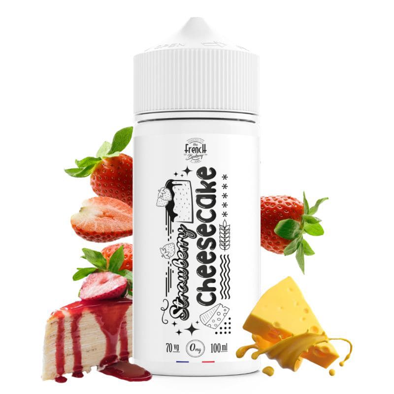 THE FRENCH BAKERY Strawberry Cheesecake - E-liquide 100ml-0 mg-VAPEVO