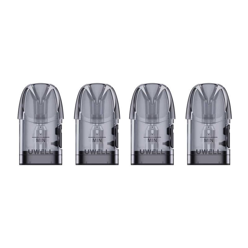 UWELL CALIBURN A3S - Pack de 4 Cartouches Pod 2ml-0.8 ohm-VAPEVO