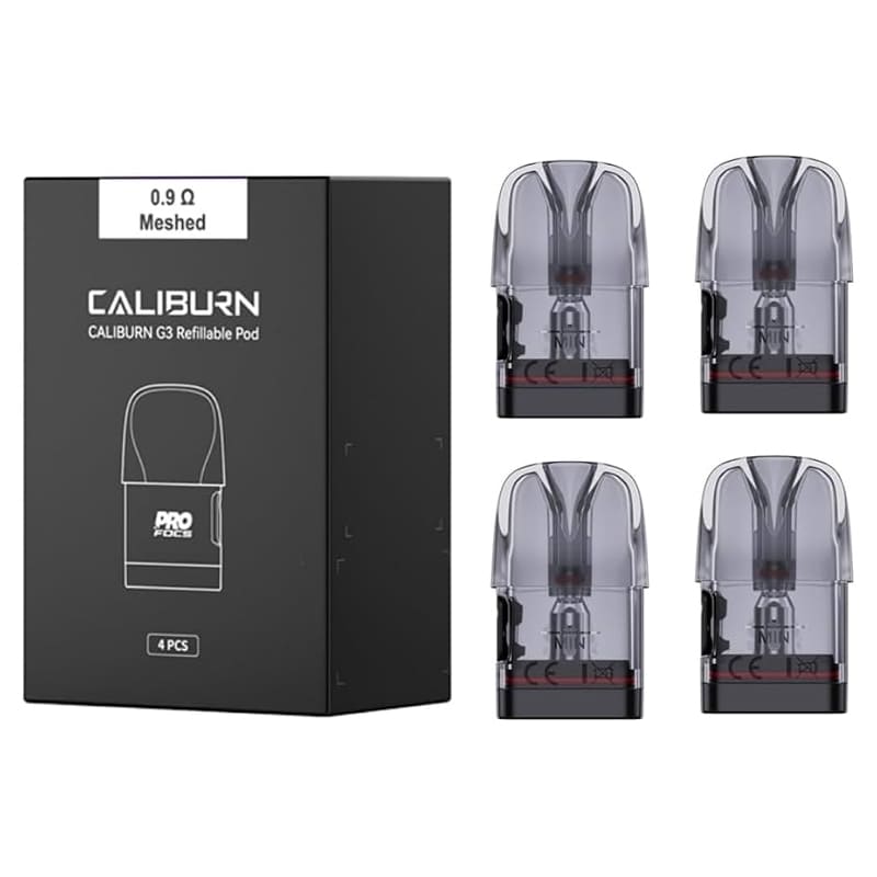 UWELL Caliburn G3 - Pack de 4 Cartouches Pod 3ml-0.4 ohm-VAPEVO