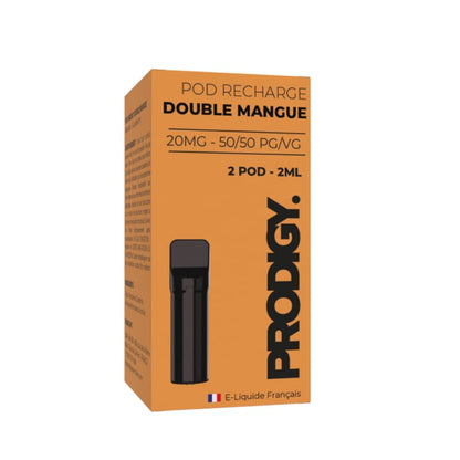 VAPE MAKER Prodigy - Pack de 2 Cartouches 2ml 20mg-0 mg-Double Mangue-VAPEVO