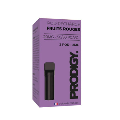 VAPE MAKER Prodigy - Pack de 2 Cartouches 2ml 20mg-0 mg-Fruits Rouges-VAPEVO