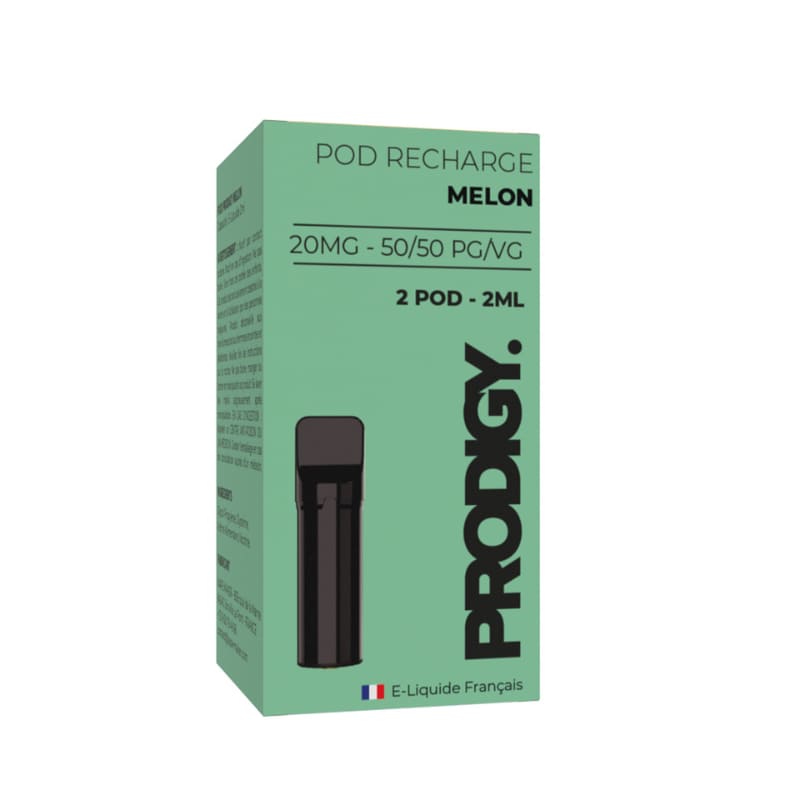 VAPE MAKER Prodigy - Pack de 2 Cartouches 2ml 20mg-0 mg-Melon-VAPEVO