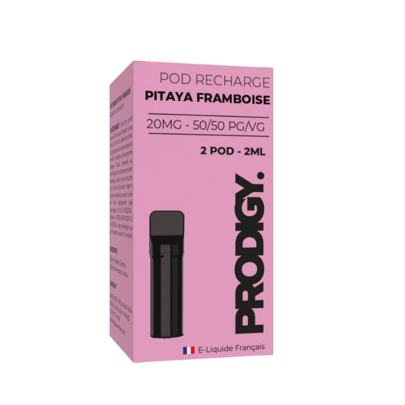 VAPE MAKER Prodigy - Pack de 2 Cartouches 2ml 20mg-0 mg-Pitaya Framboise-VAPEVO