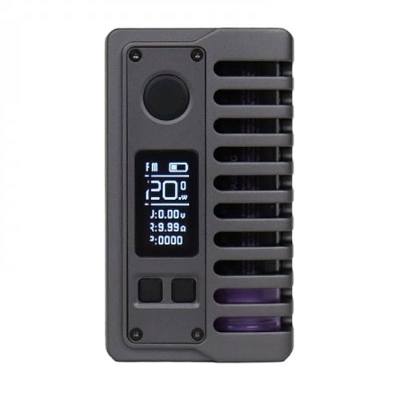 VAPERZ CLOUD & ORCA VAPE & GRIMMGREEN Empire Squonk 21700 Skeleton - Box Mod 100W-Gun Metal-VAPEVO