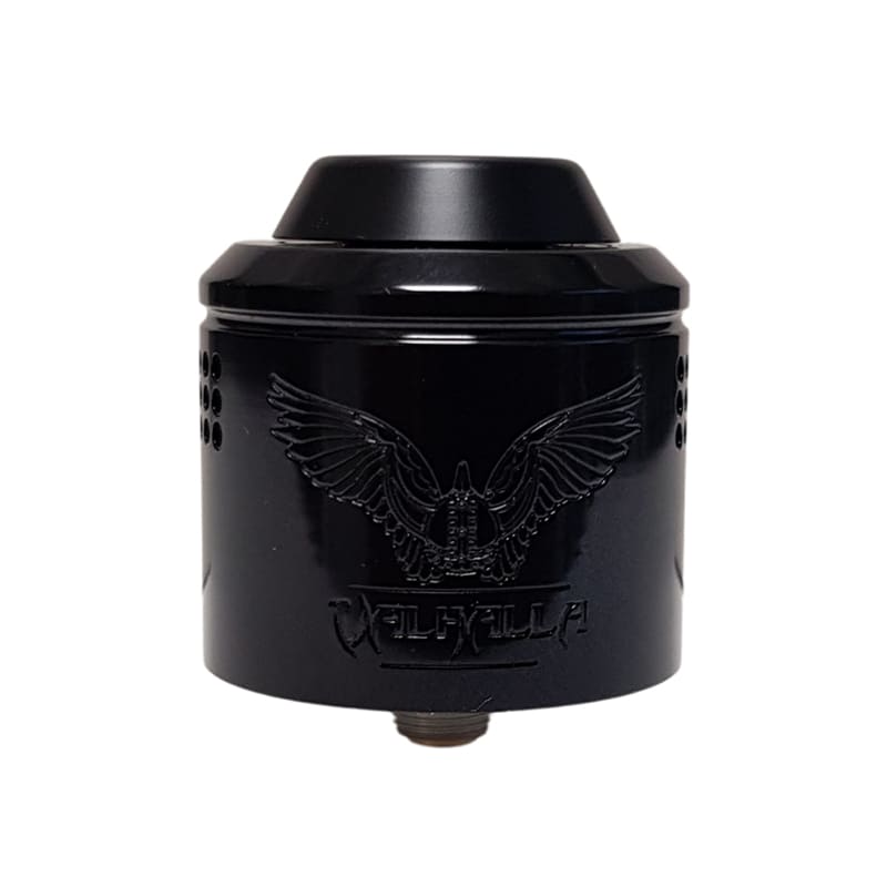 VAPERZ CLOUD Valhalla V2 Mini RDA - Atomiseur Reconstructible 30mm-Glossy Black-VAPEVO