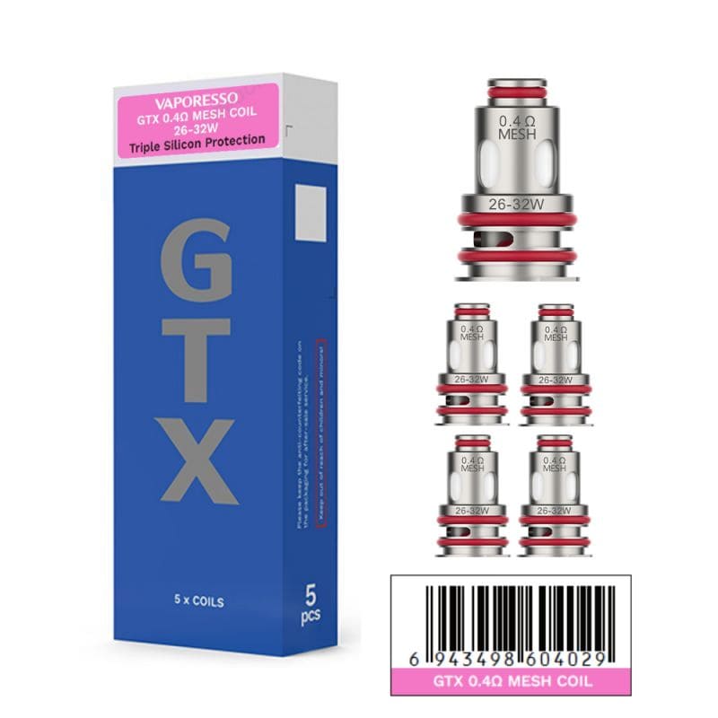 VAPORESSO GTX V2 - Pack de 5 Résistances-GTX-2 0.4 ohm-VAPEVO