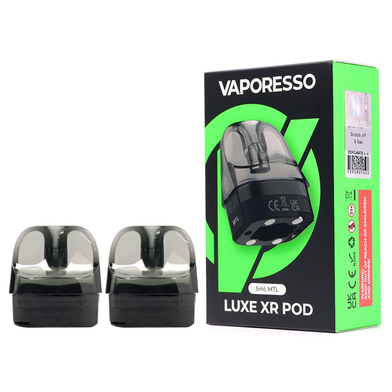 VAPORESSO Luxe X/XR/XR Max - Pack de 2 Cartouches Pod 5ml-MTL-VAPEVO