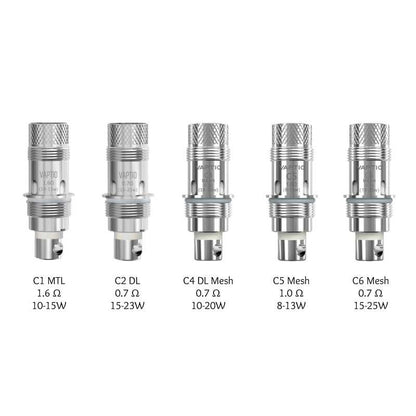 VAPTIO Cosmo - Pack de 5 Résistances-C1 MTL 1.6 ohm-VAPEVO