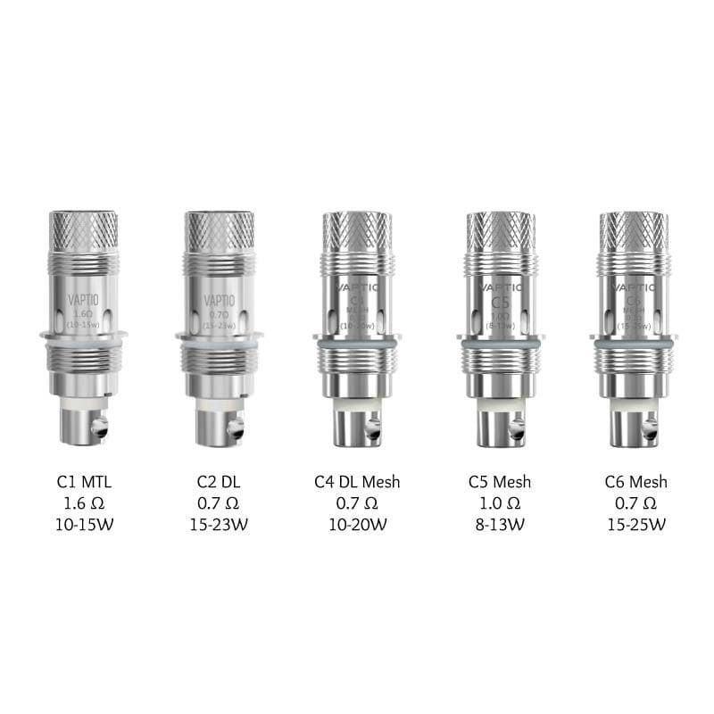 VAPTIO Cosmo - Pack de 5 Résistances-C1 MTL 1.6 ohm-VAPEVO