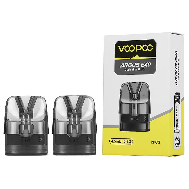 VOOPOO Argus E40 - Pack de 2 Cartouches Pod 4.5ml-0.3 ohm-VAPEVO