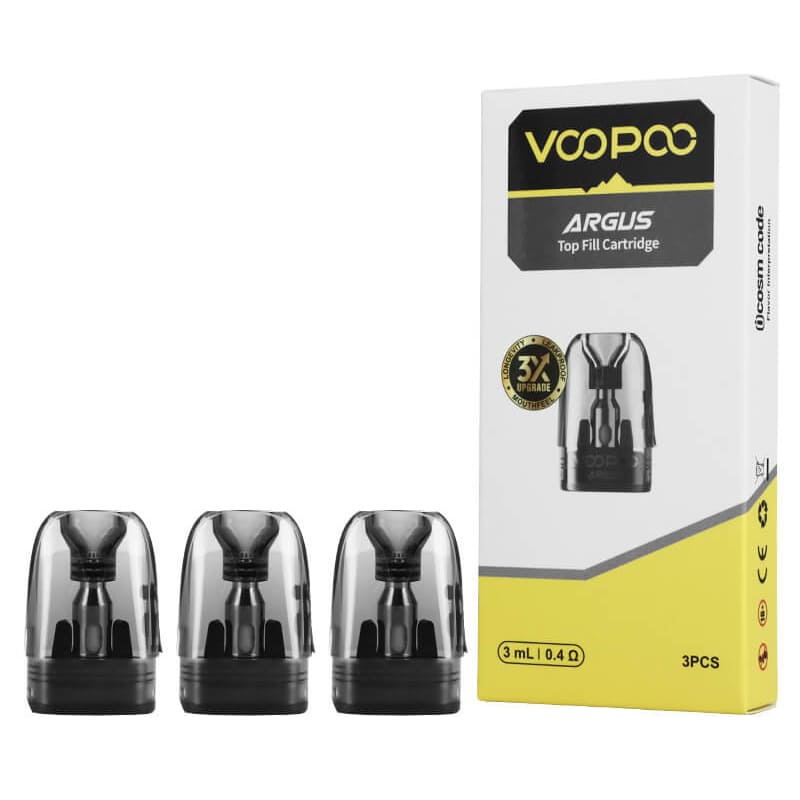 VOOPOO Argus Top Fill - Pack de 3 Cartouches Pod 3ml-0.4 ohm-VAPEVO