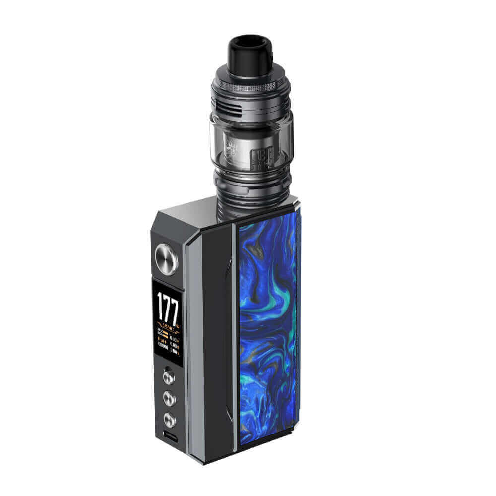 VOOPOO Drag 4 - Kit E-Cigarette 177W 5.5ml-Gun metal Ocean Blue-VAPEVO