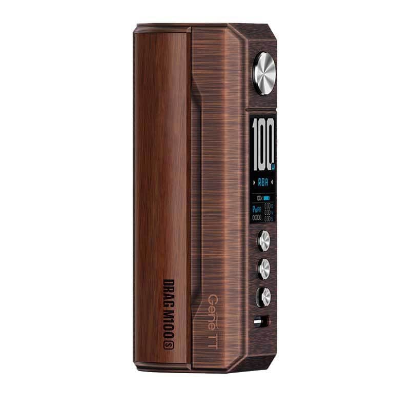 VOOPOO Drag M100S - Box Mod 100W-Antique Brass & Padauk-VAPEVO