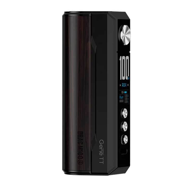 VOOPOO Drag M100S - Box Mod 100W-Black & Darkwood-VAPEVO