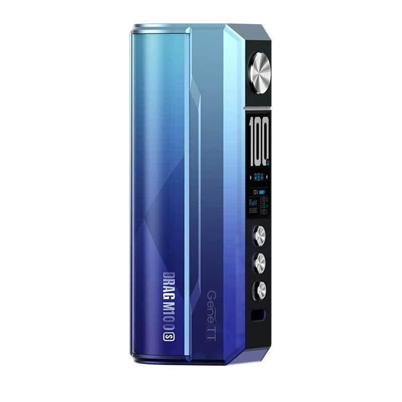 VOOPOO Drag M100S - Box Mod 100W-Cyan & Blue-VAPEVO