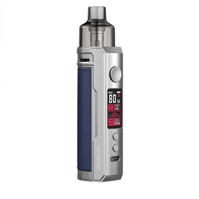 VOOPOO Drag S - Kit E-Cigarette 60W 2500mAh-Silver Blue-VAPEVO