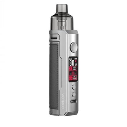 VOOPOO Drag S - Kit E-Cigarette 60W 2500mAh-Silver Dark Grey-VAPEVO