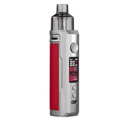 VOOPOO Drag S - Kit E-Cigarette 60W 2500mAh-Silver Red-VAPEVO