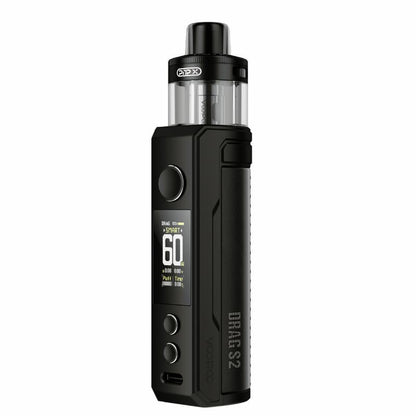 VOOPOO Drag S2 - Kit E-Cigarette 60W 2500mAh 5ml-Spray Black-VAPEVO