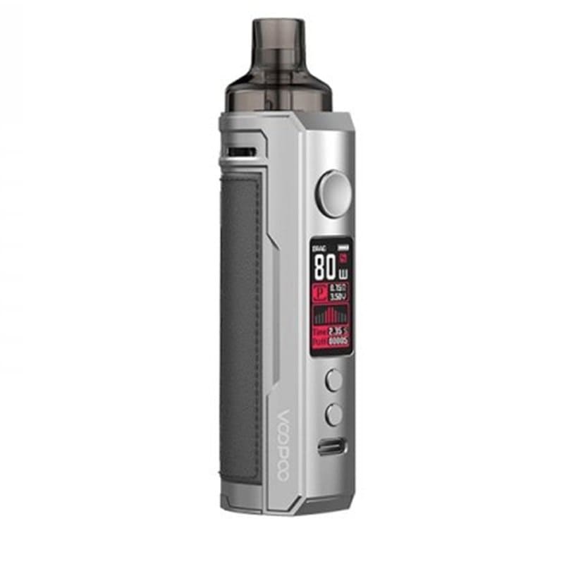 VOOPOO Drag X - Kit E-Cigarette 80W 4.5ml-Silver Dark Grey-VAPEVO