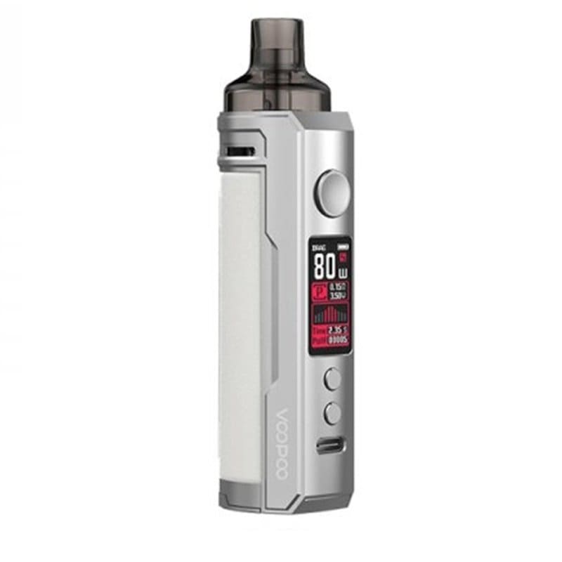 VOOPOO Drag X - Kit E-Cigarette 80W 4.5ml-Silver White-VAPEVO